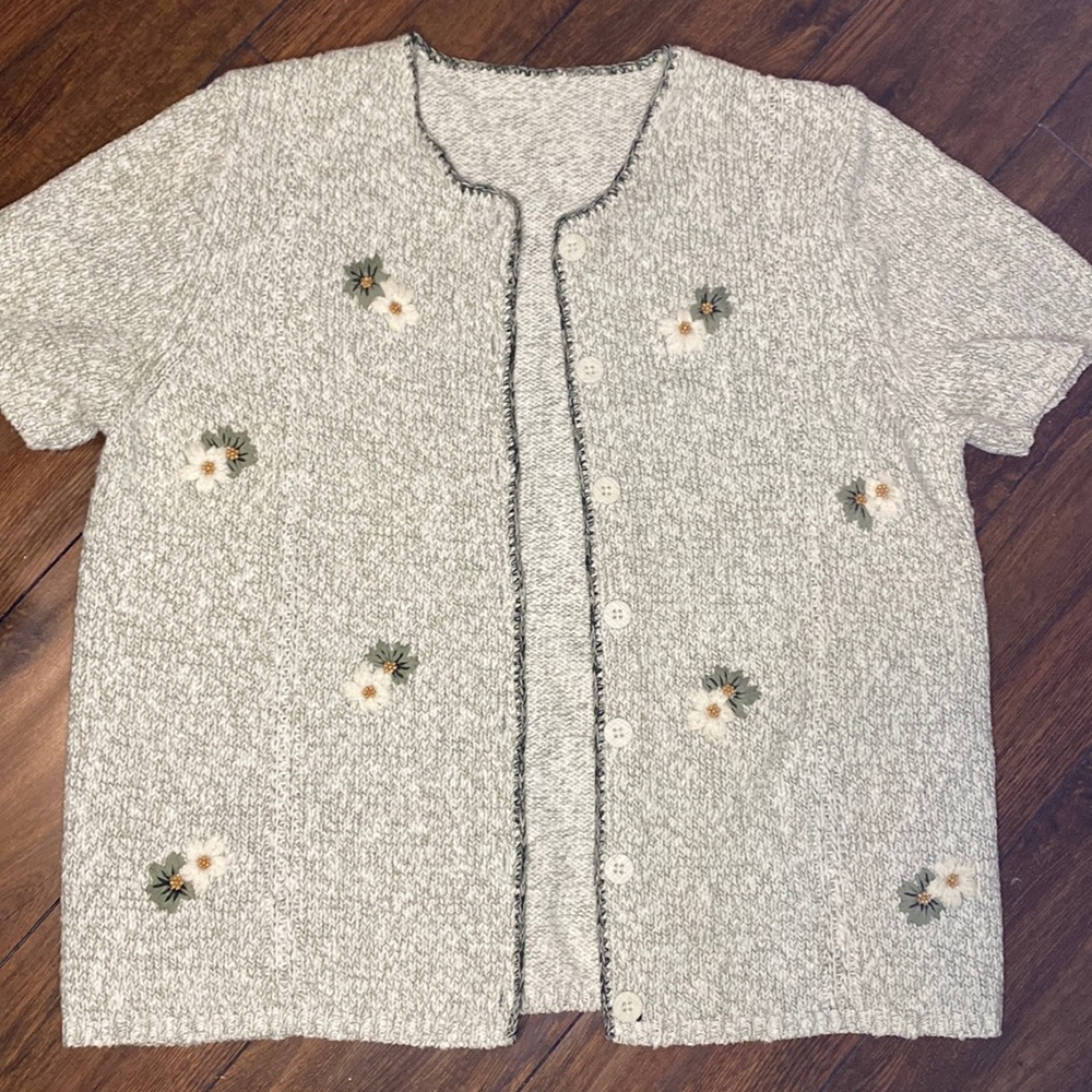 Vintage handmade embroidered cardigan